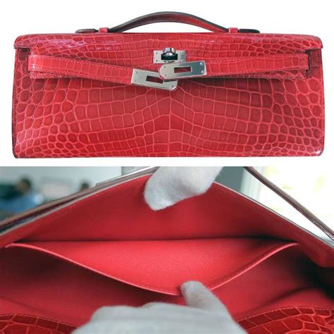 hermes kelly croc clutch|Hermes kelly sizes and prices.